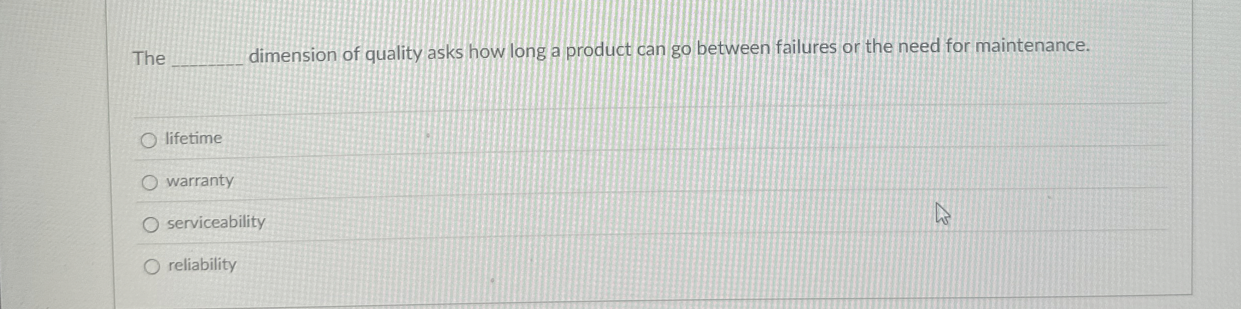  What does the traditional quality loss function look like? a parabola