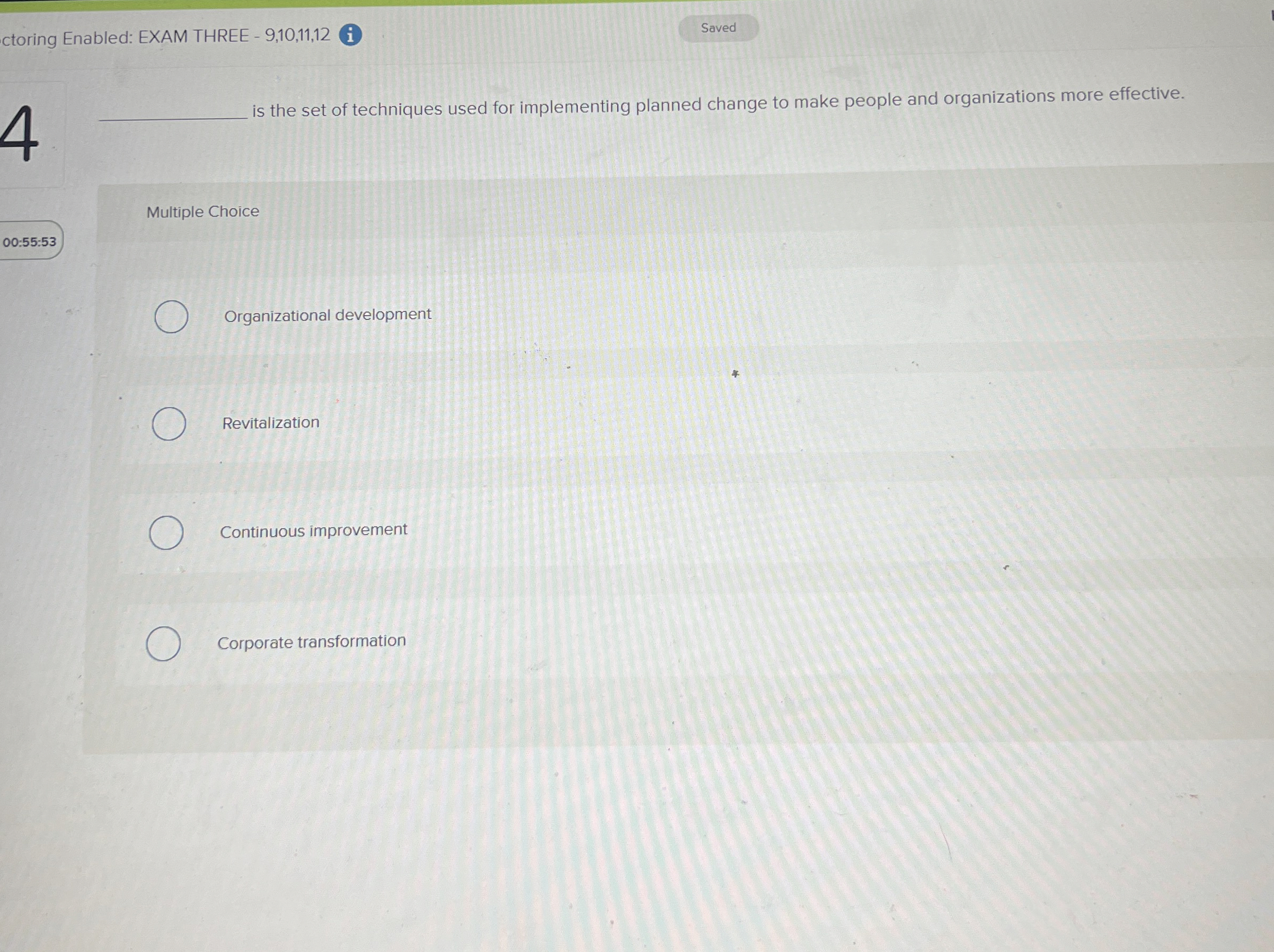  ctoring Enabled: EXAM THREE -9,10,11,12 i 5 4 q, is the