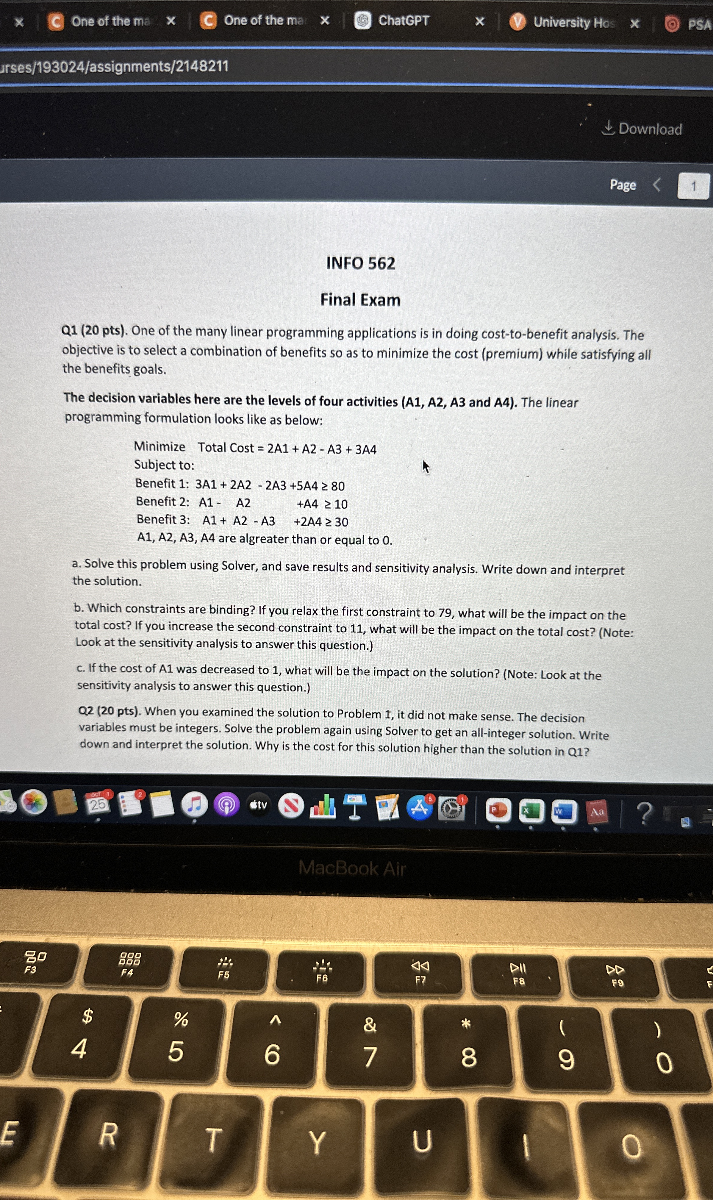  Could you please solve this using excel and show a step