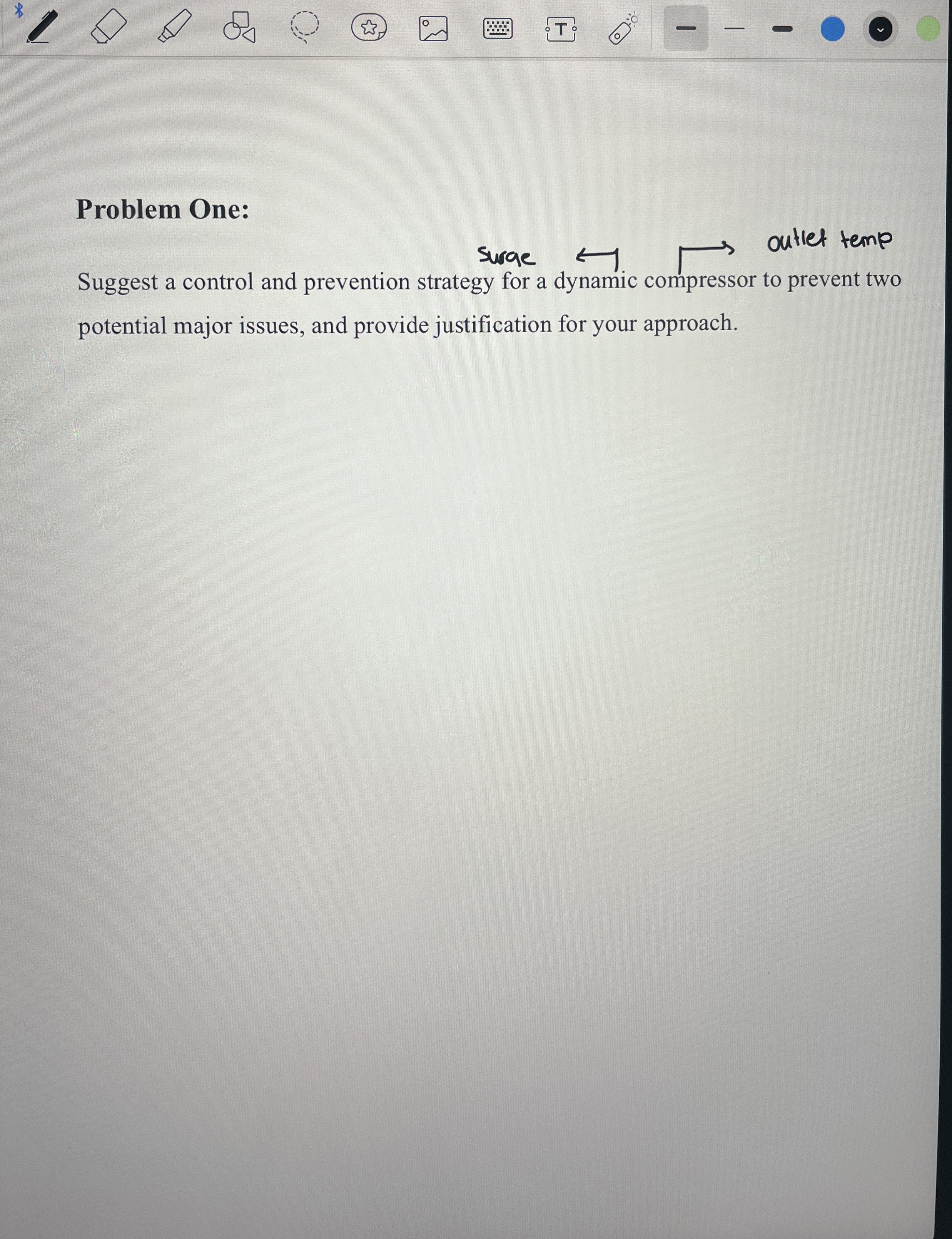  Problem One: Suggest a control and prevention strategy for a dynamic