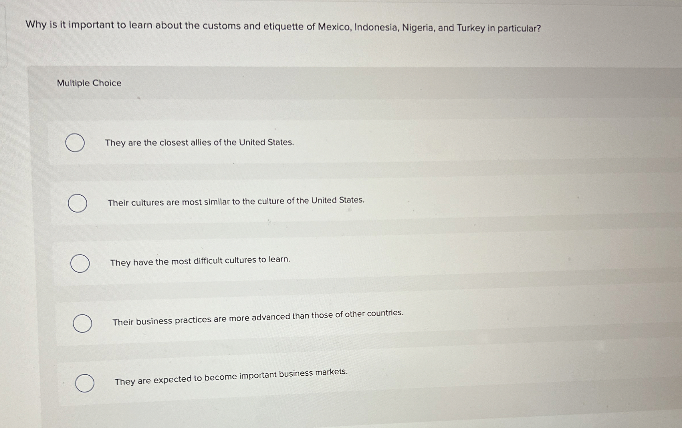  Why is it important to learn about the customs and etiquette