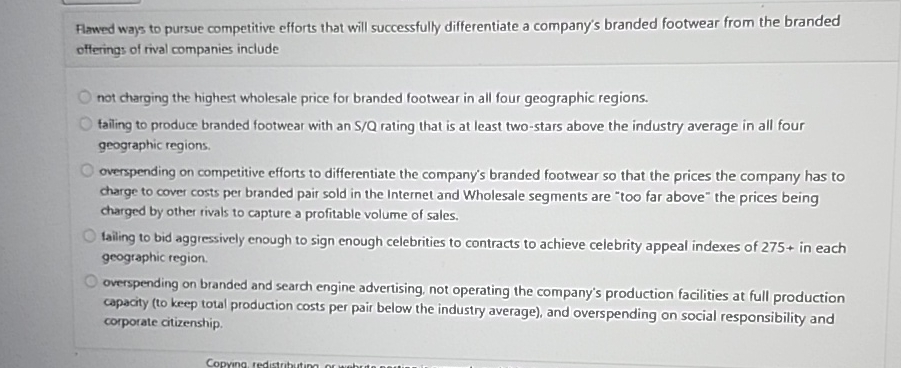  Flawed ways to pursue competitive efforts that will successfully differentiate a