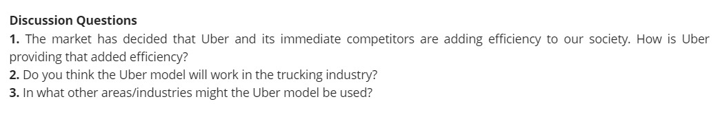  Assignment 1 Uber Technologies, Inc. The $41 billion dollar firm Uber