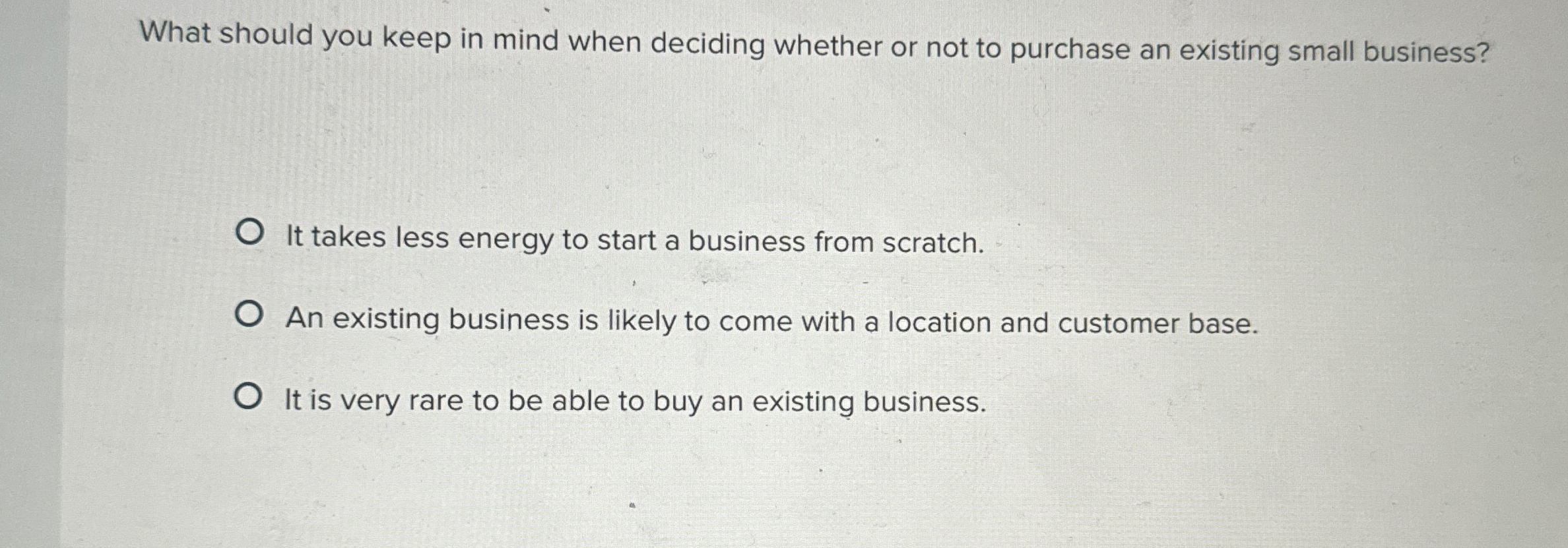  What should you keep in mind when deciding whether or not