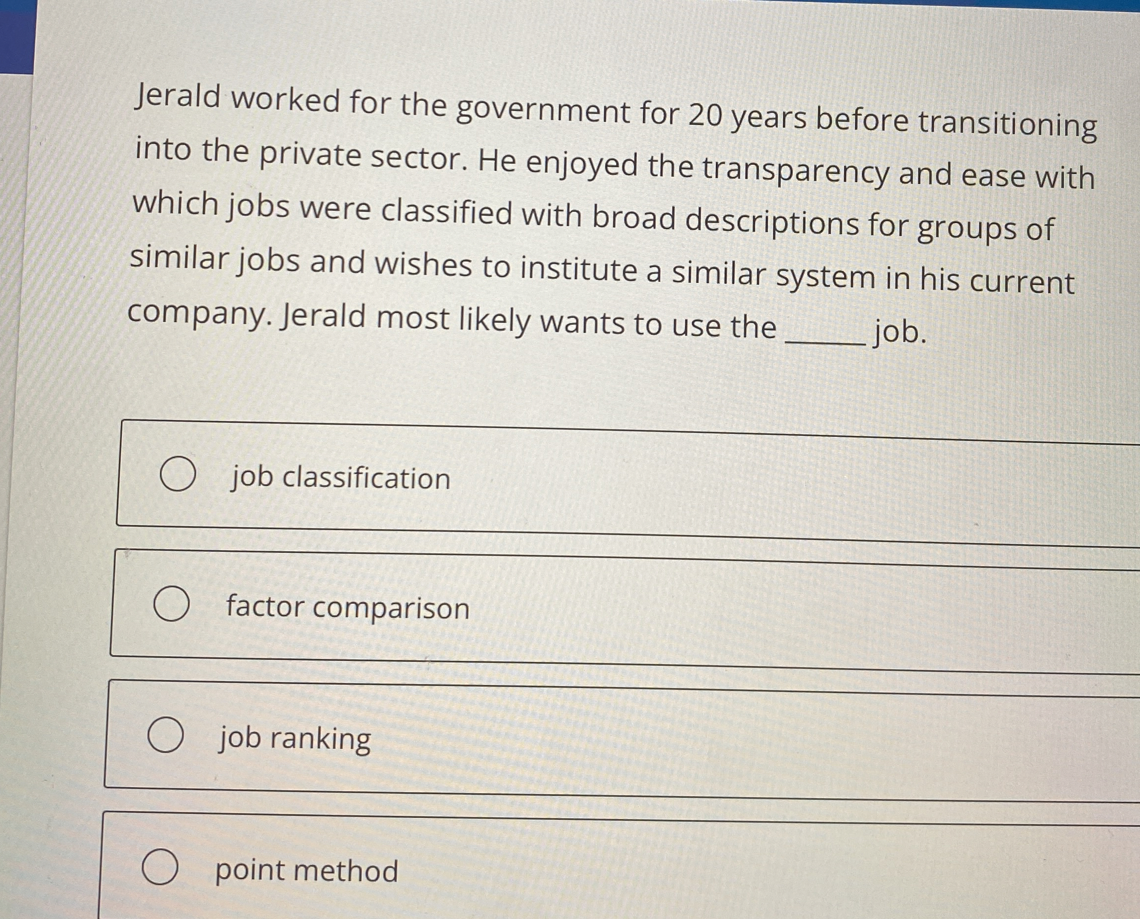  Jerald worked for the government for 20 years before transitioning into