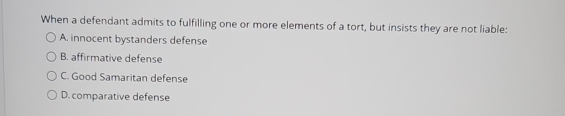  When a defendant admits to fulfilling one or more elements of