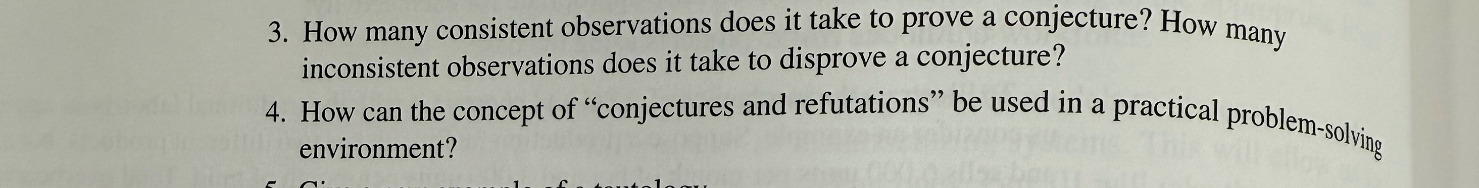  How many consistent observations does it take to prove a conjecture?