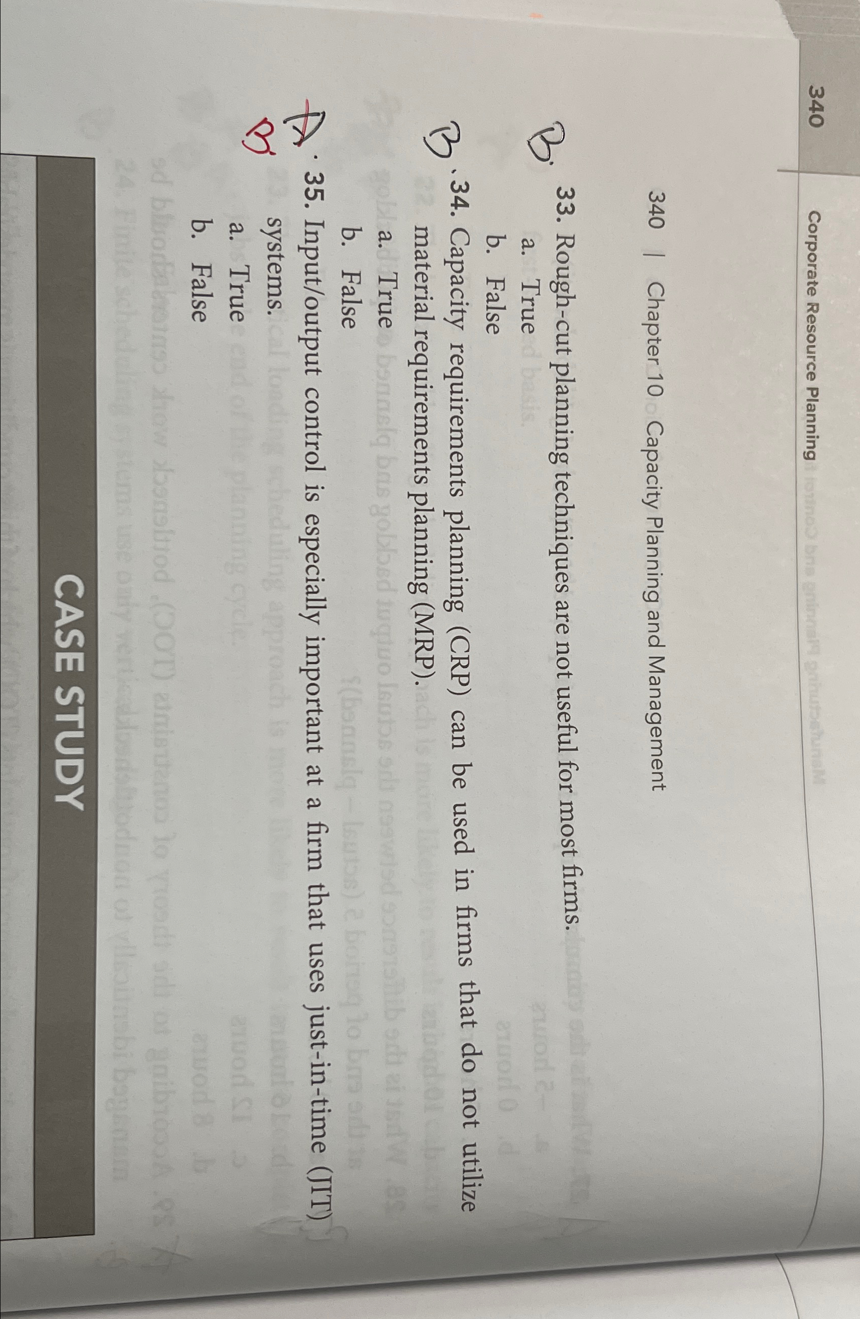  340 Corporate Resource Planning 340 Chapter 10 Capacity Planning and Management