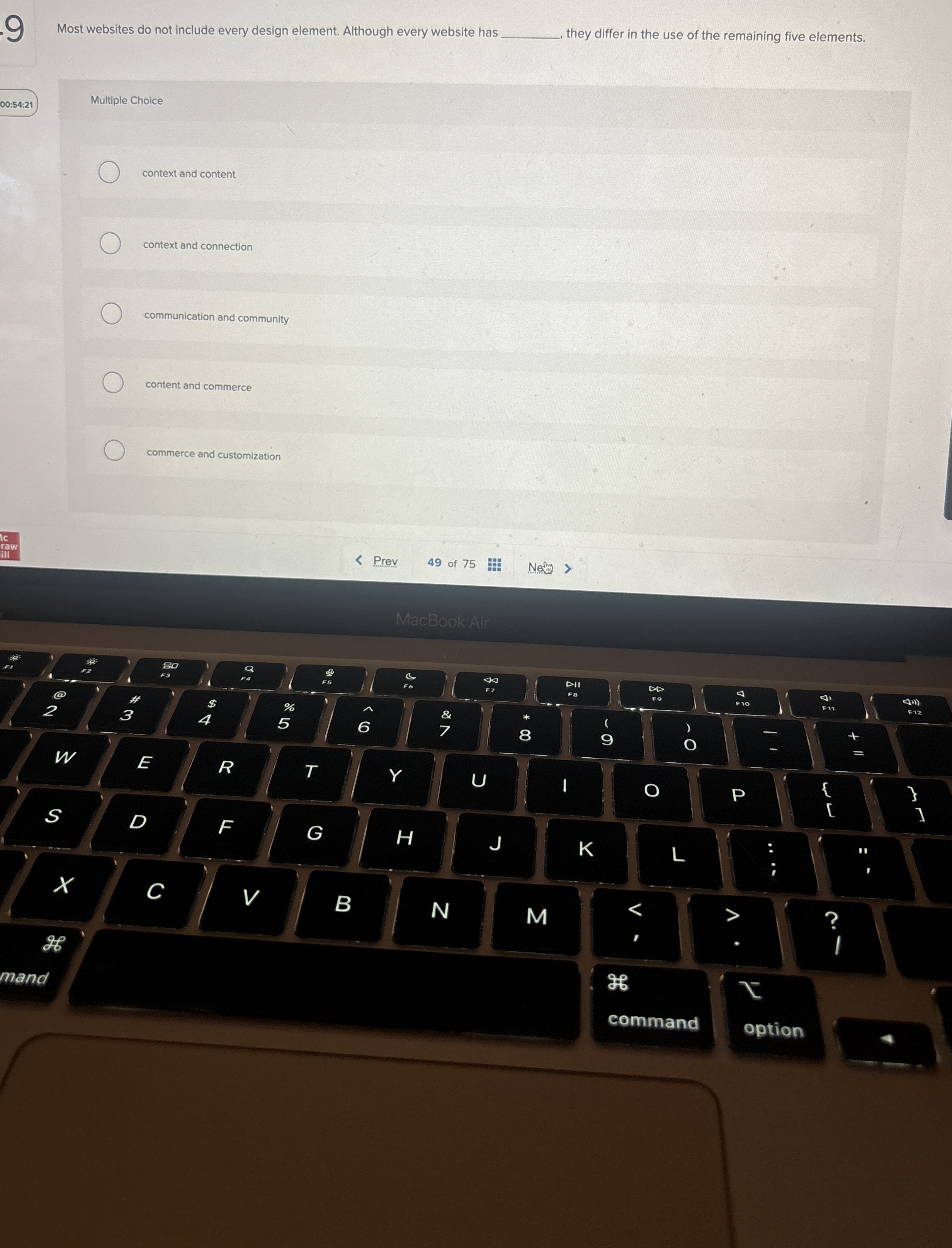  9 Most websites do not include every design element. Although every