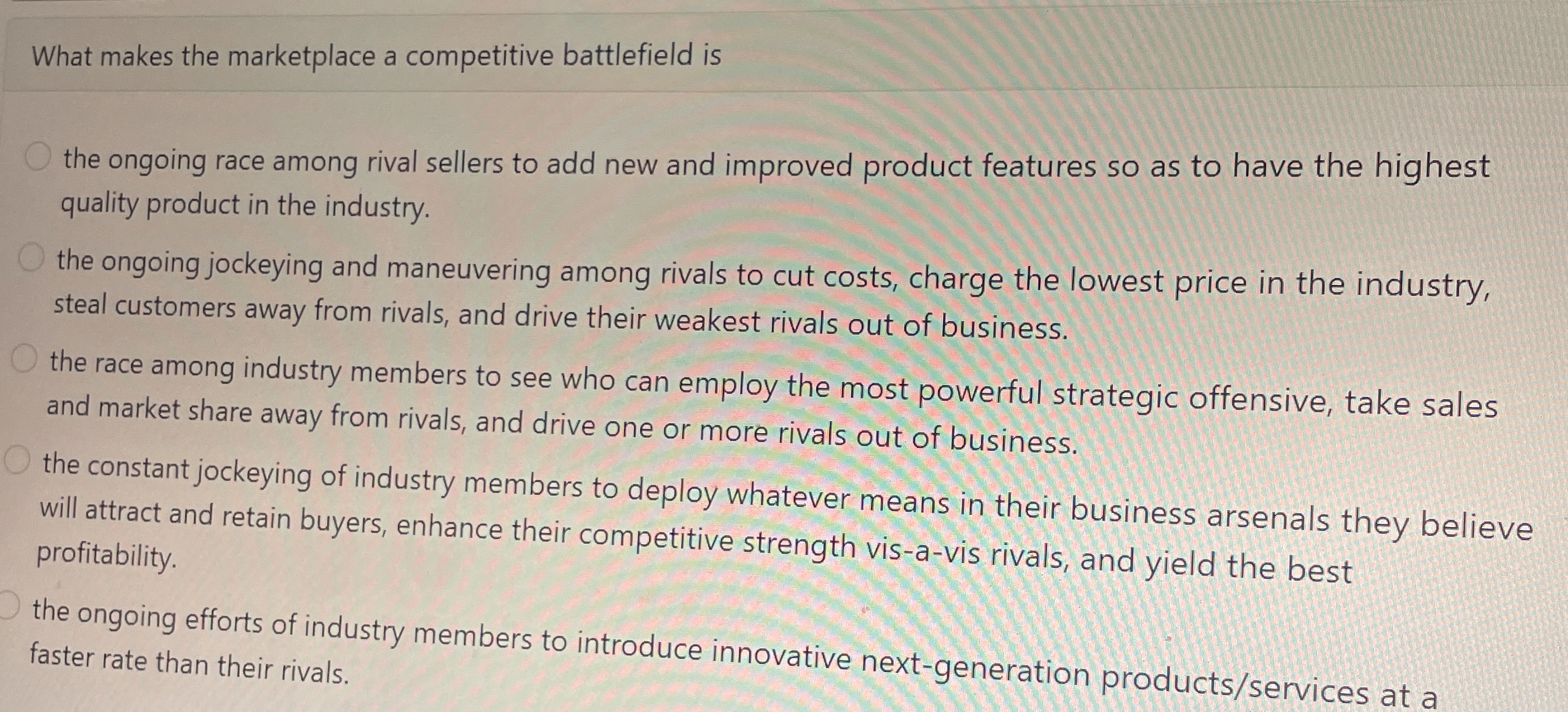  INext Evaluating whether the outlook for an industry presents a company