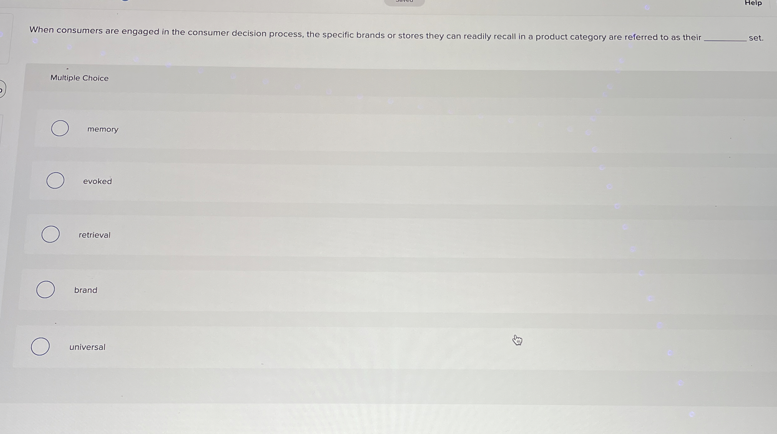  When consumers are engaged in the consumer decision process, the specific
