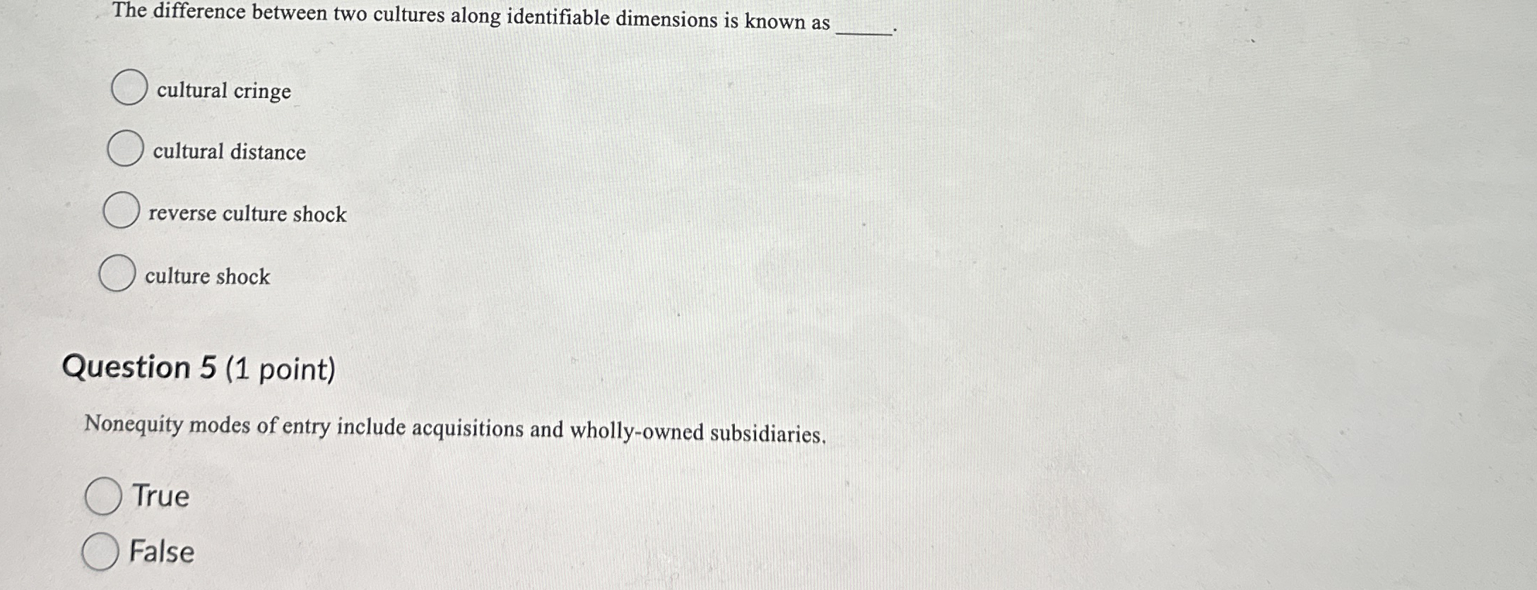  The difference between two cultures along identifiable dimensions is known as