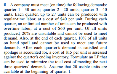  Please solve this problem with Lindo solver and explain to me.