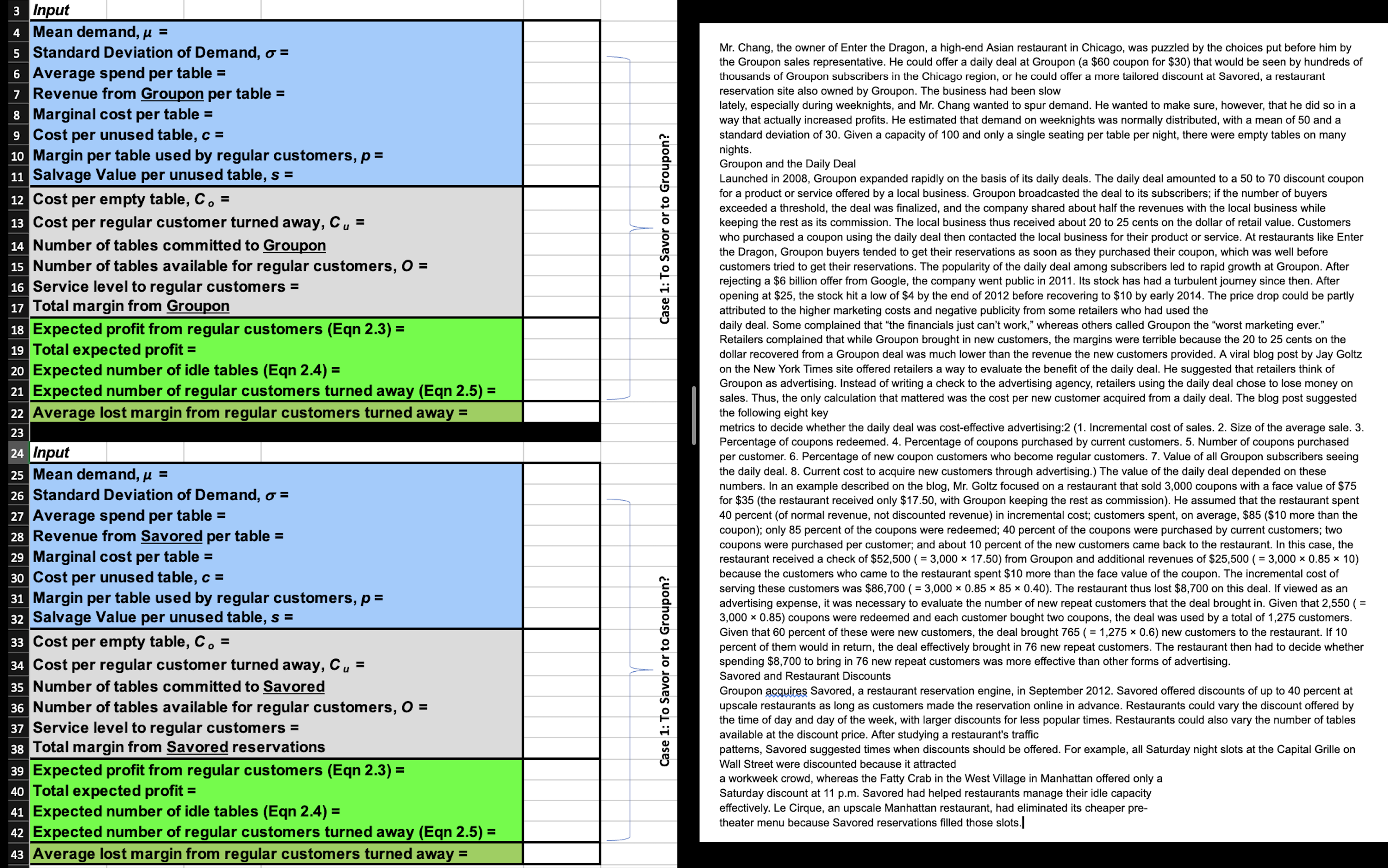  Please solve all Excel problmes provided with the data below. IF