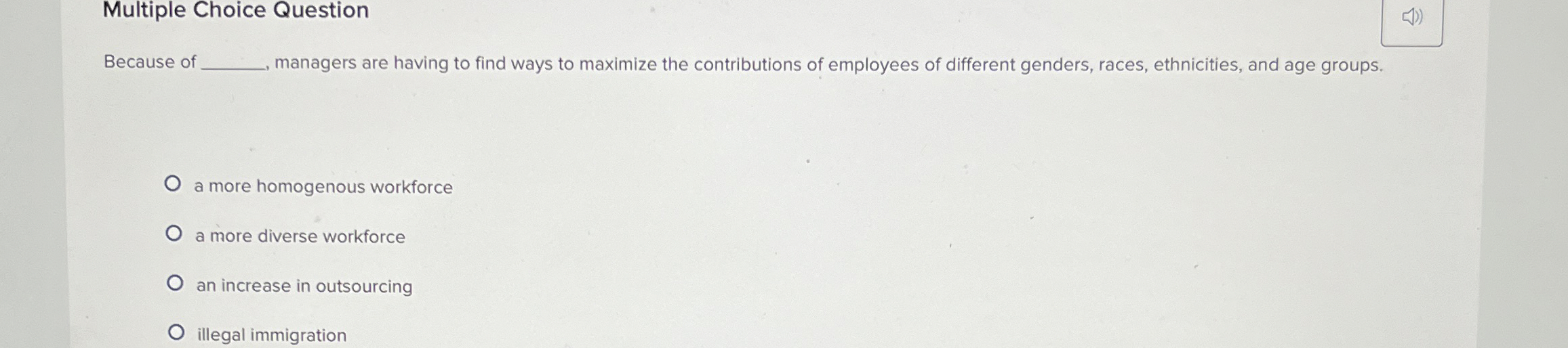  Multiple Choice Question Because of q, managers are having to find