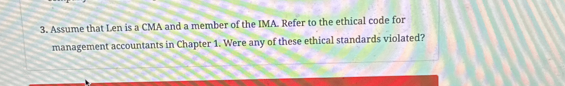  Case 13-65 Ethical Considerations Objective 3 Lindell Manufacturing embarked on an