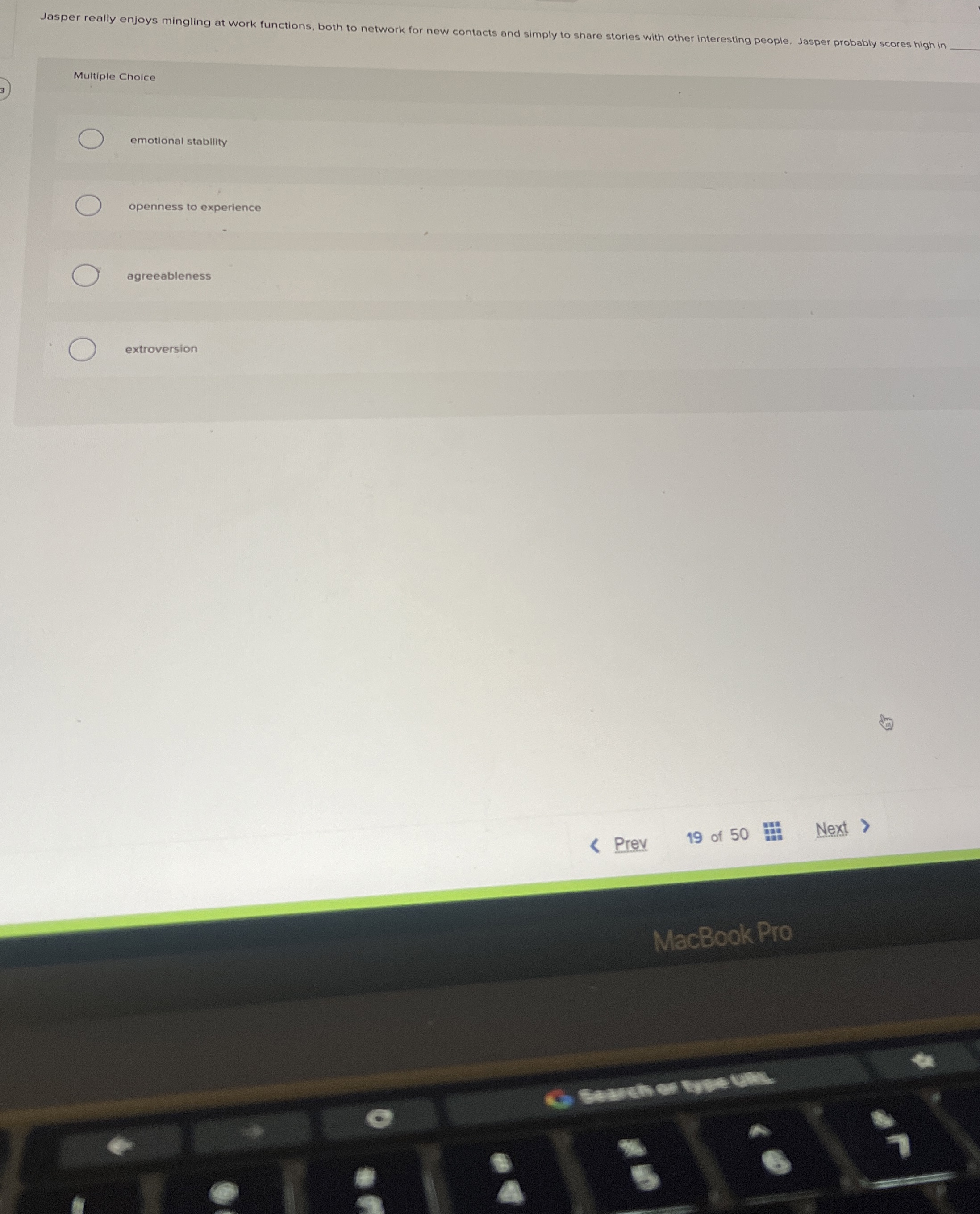  Jasper really enjoys mingling at work functions, both to network for