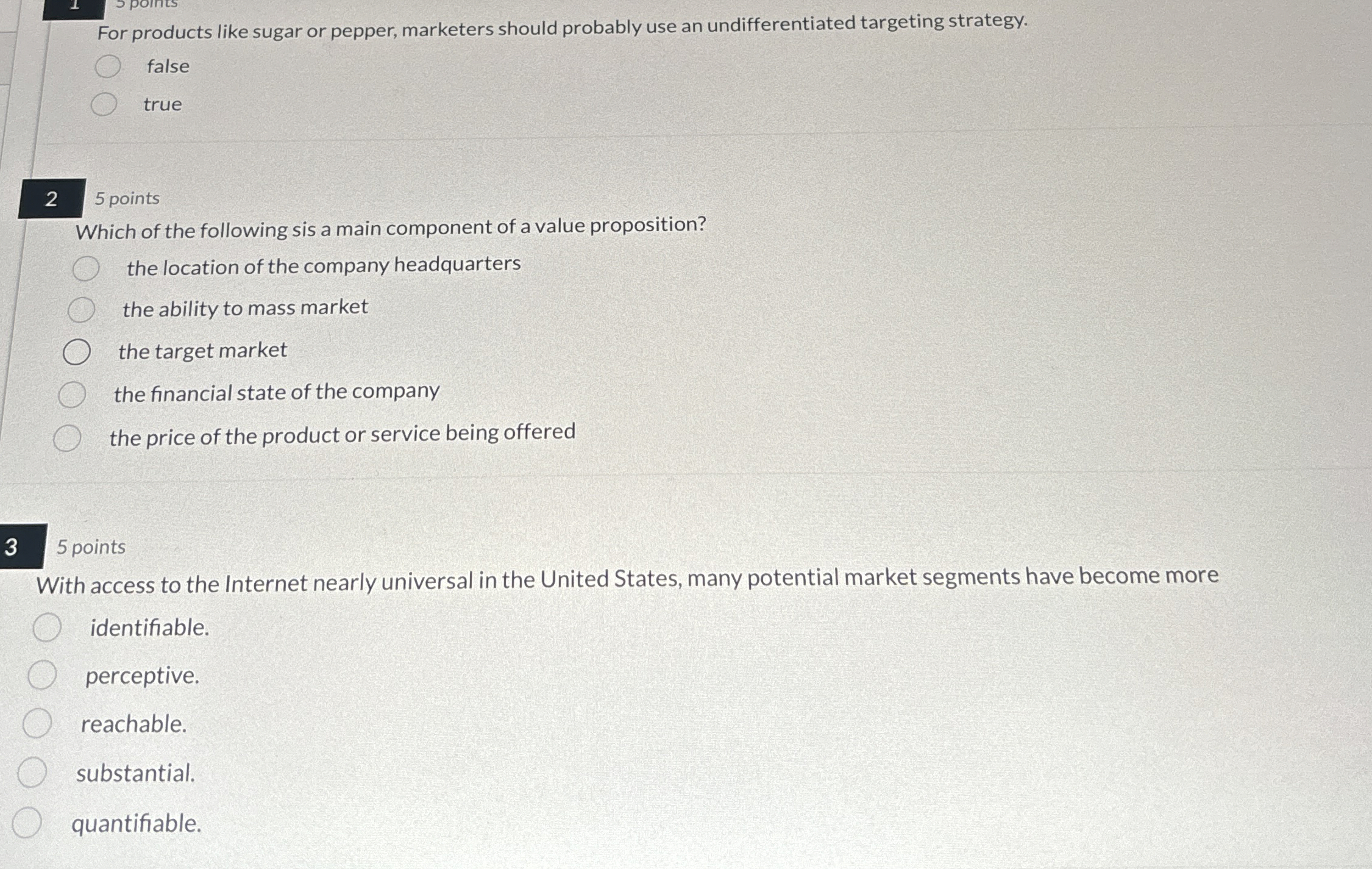  For products like sugar or pepper, marketers should probably use an