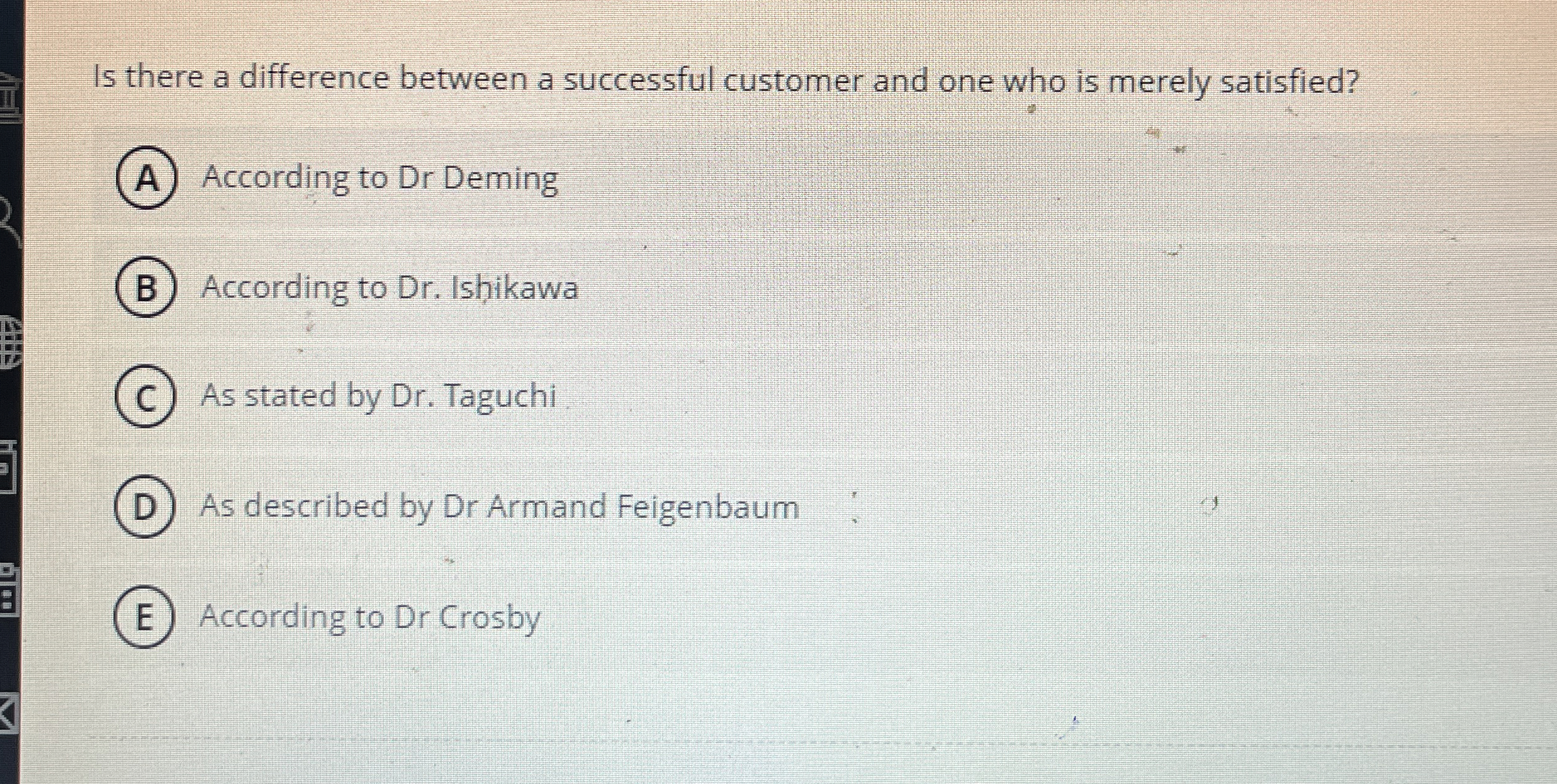  Is there a difference between a successful customer and one who