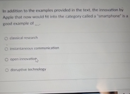  In addition to the examples provided in the text, the innovation