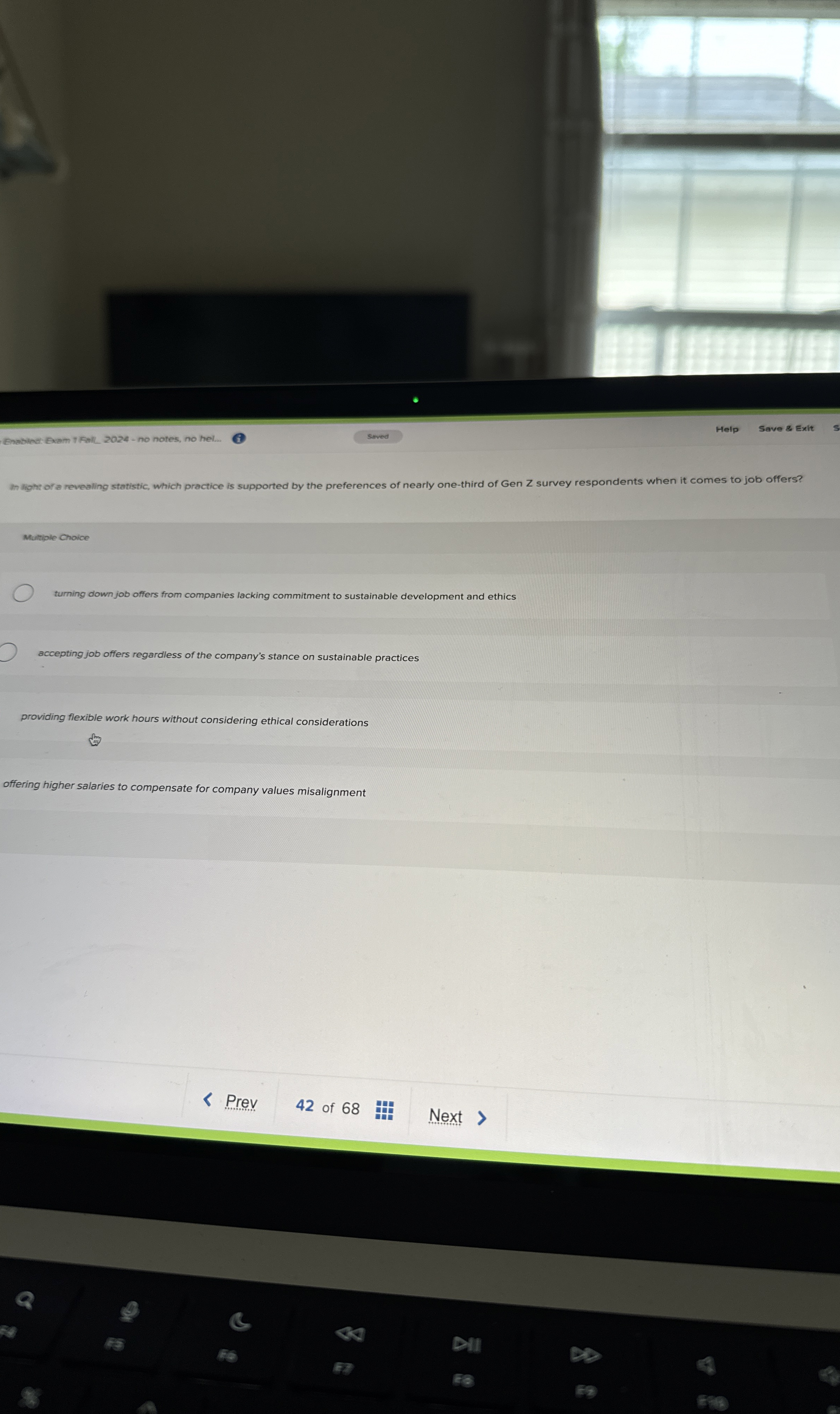  Multiple Choice turning down job offers from companies lacking commitment to