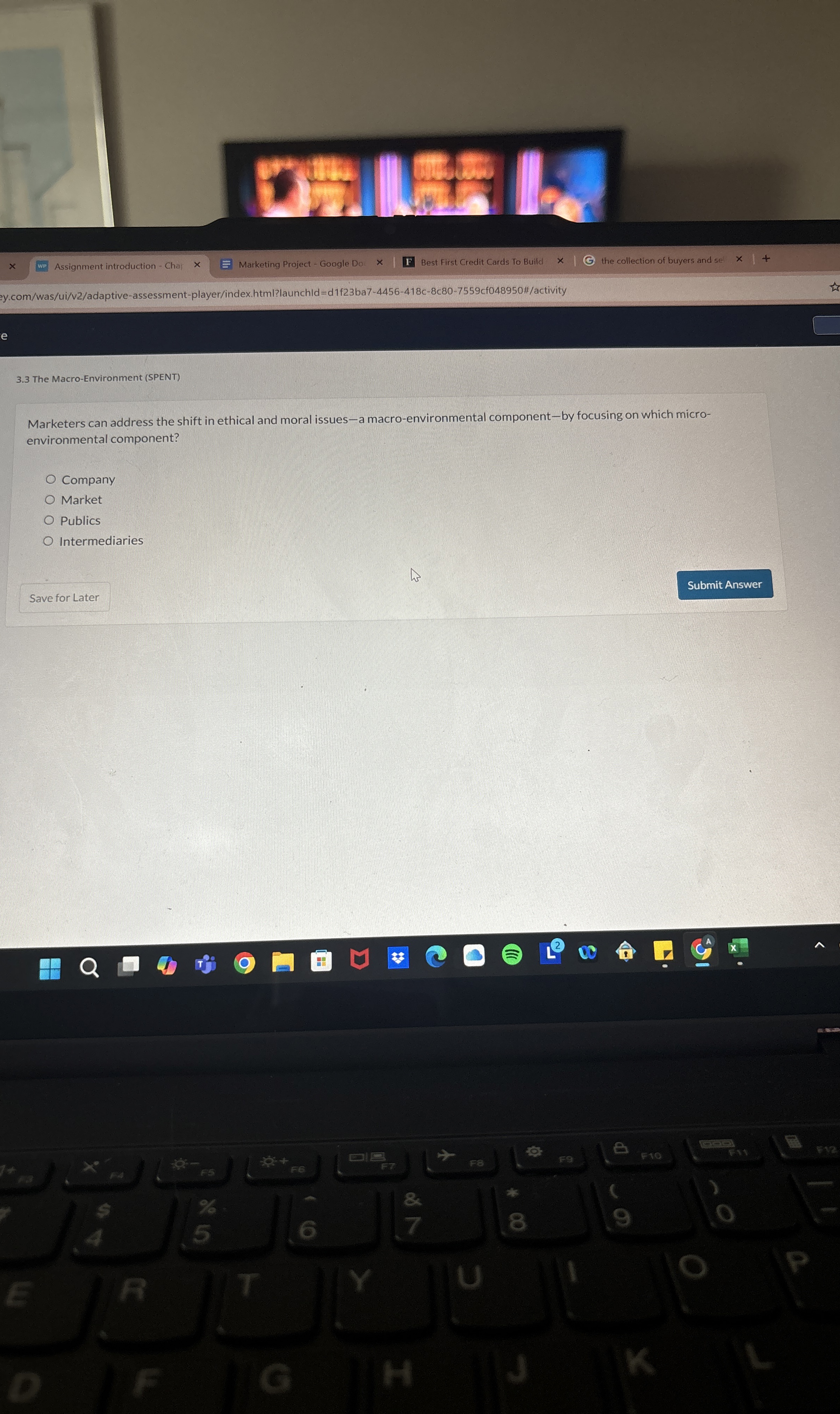  3.3 The Macro-Environment (SPENT) Marketers can address the shift in ethical