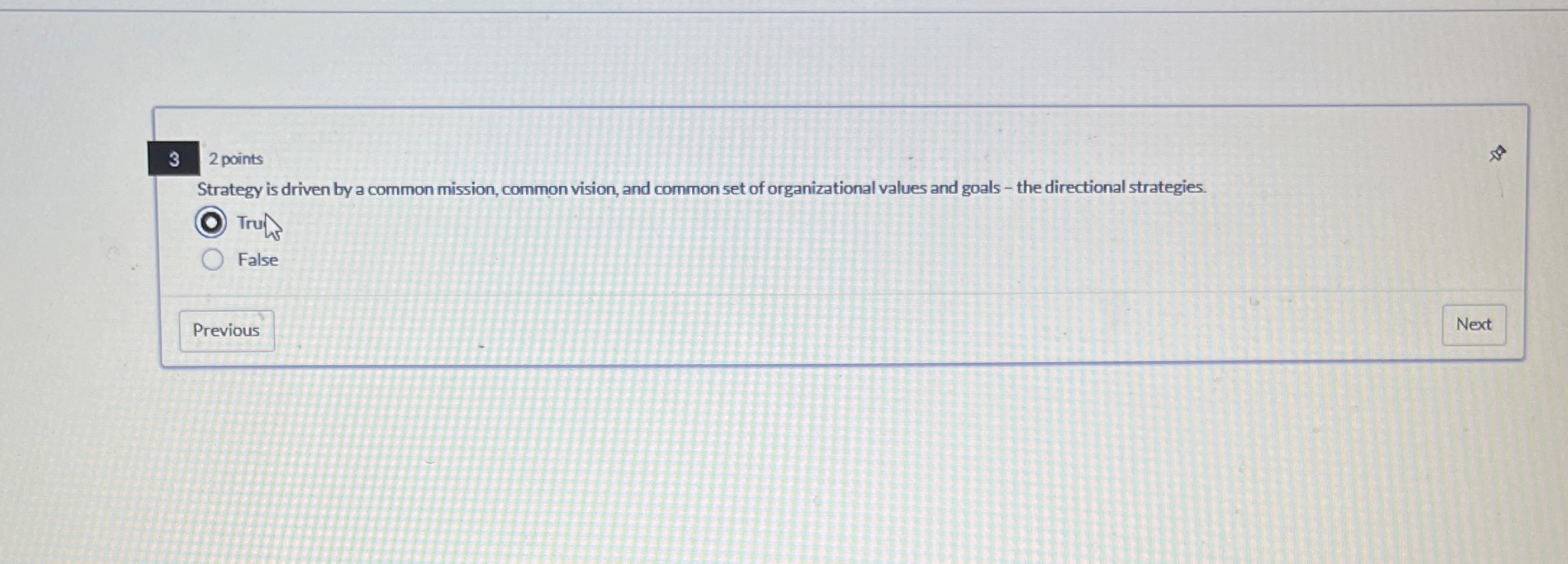  32 points Strategy is driven by a common mission, common vision,