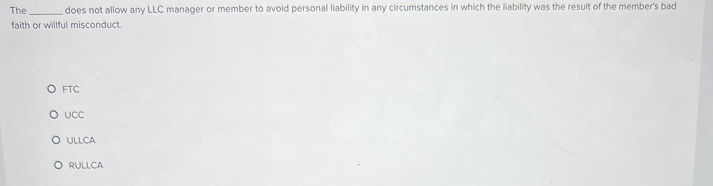  The q, does not allow any LLC manager or member to
