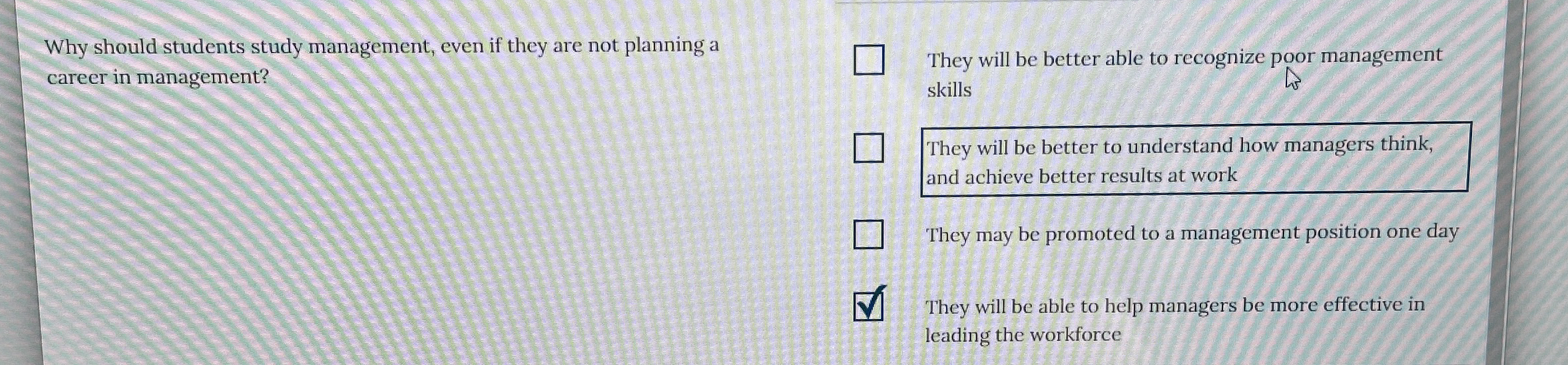  Why should students study management, even if they are not planning