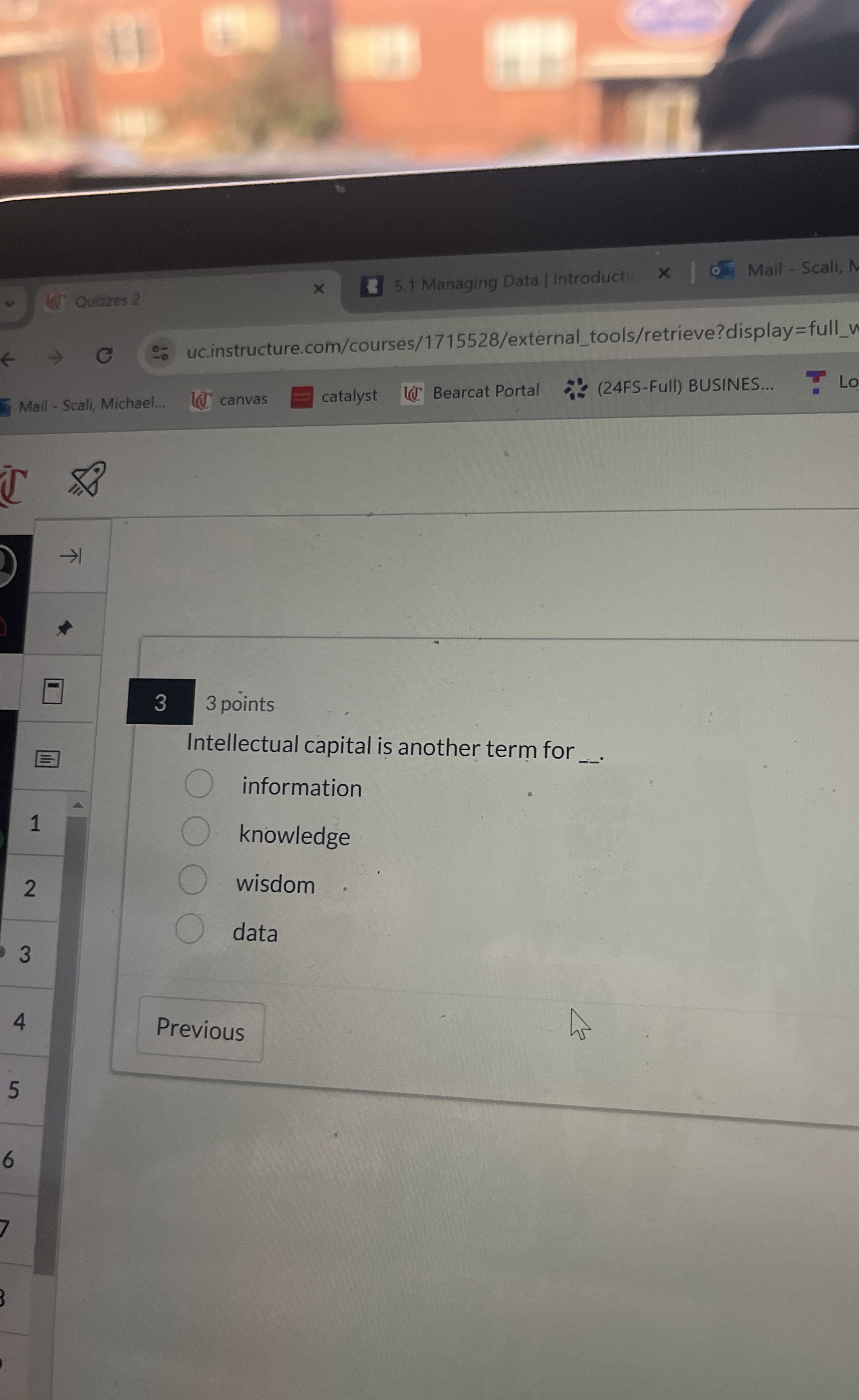  33 points Intellectual capital is another term for . information knowledge