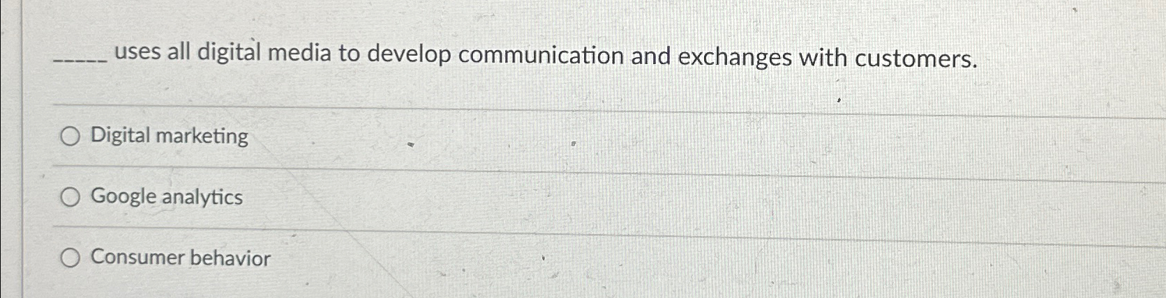  uses all digital media to develop communication and exchanges with customers.