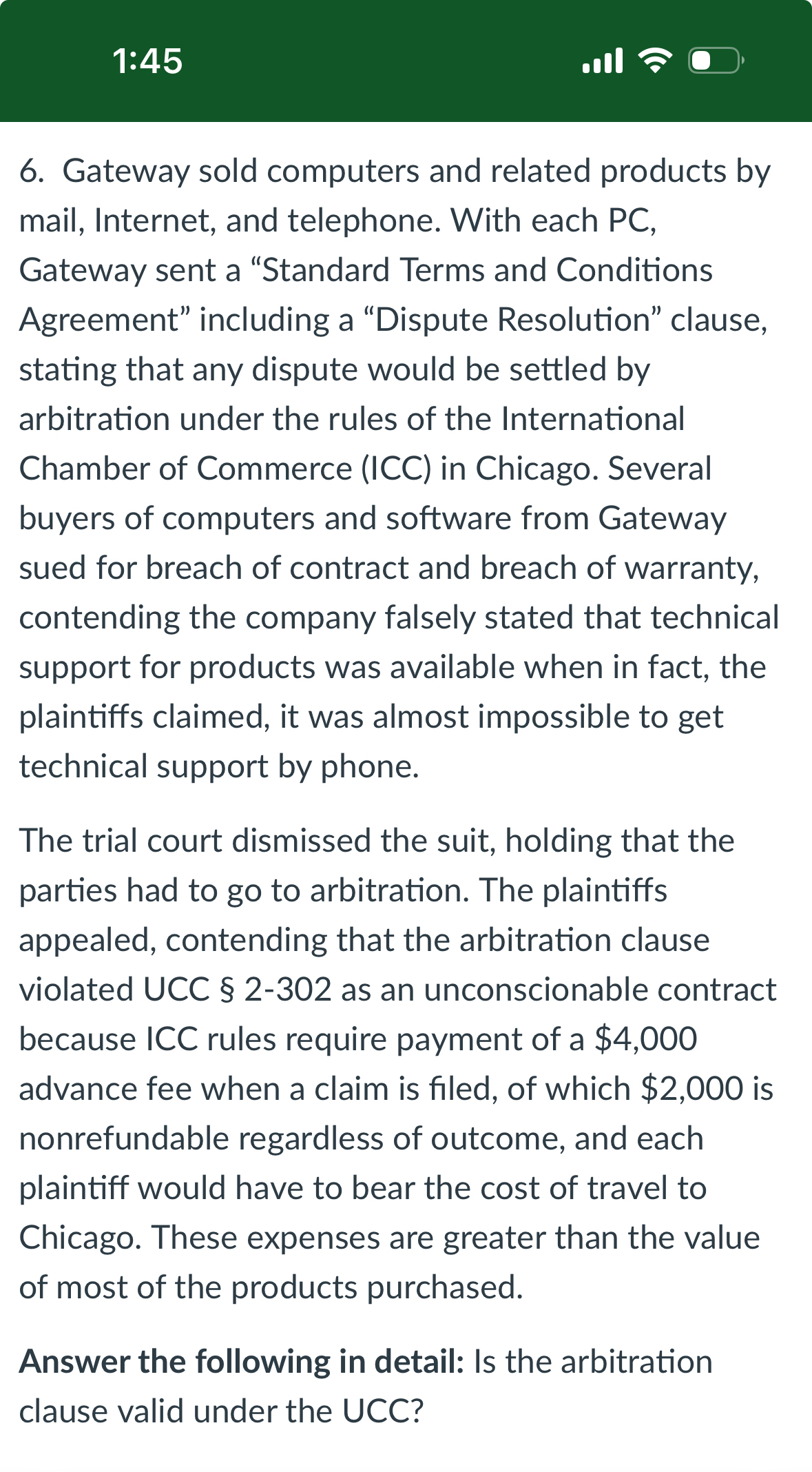  1:45 6. Gateway sold computers and related products by mail, Internet,