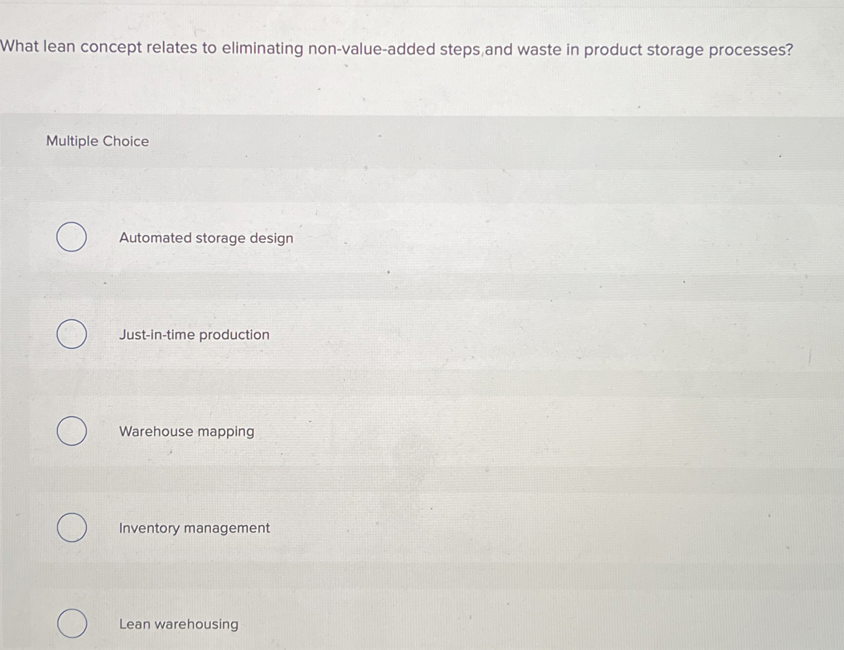  What lean concept relates to eliminating non-value-added steps, and waste in