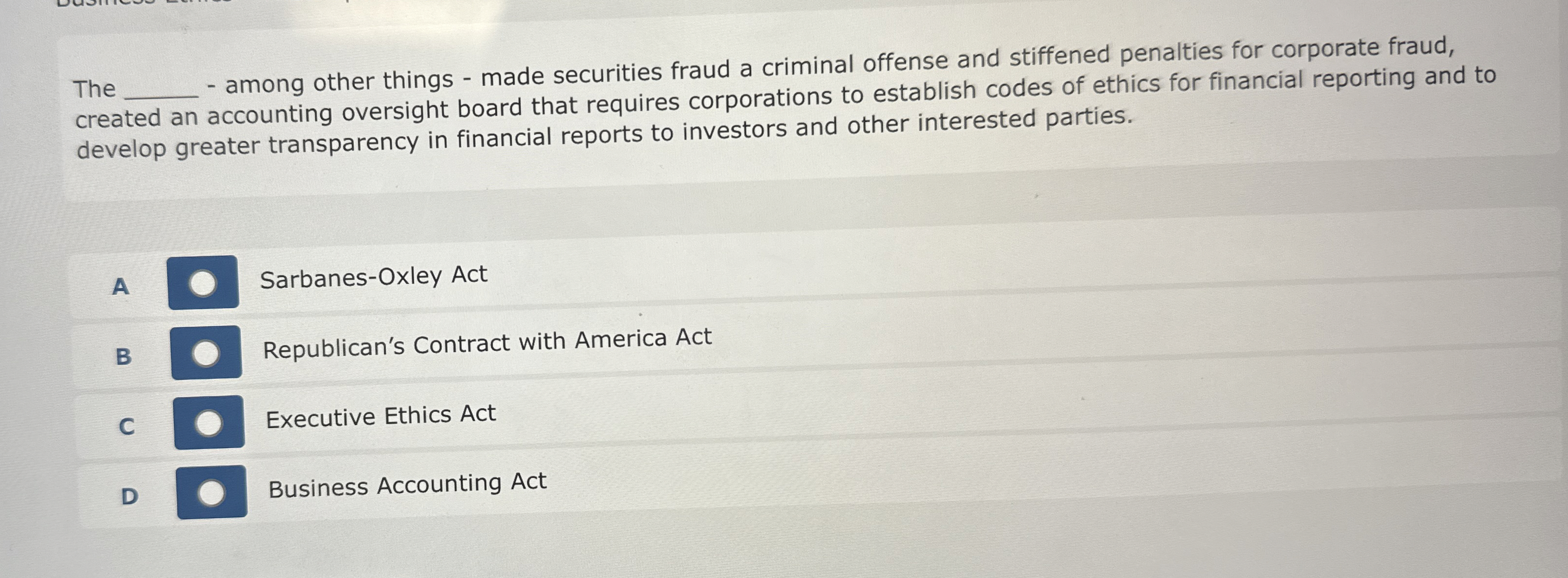  The q,- among other things - made securities fraud a criminal