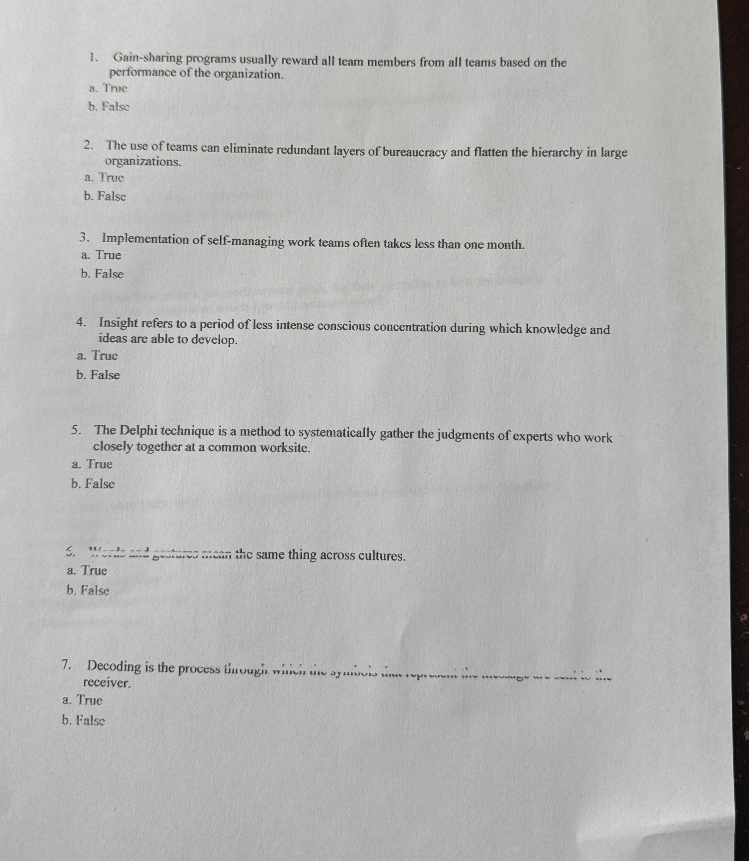  Gain-sharing programs usually reward all team members from all teams based