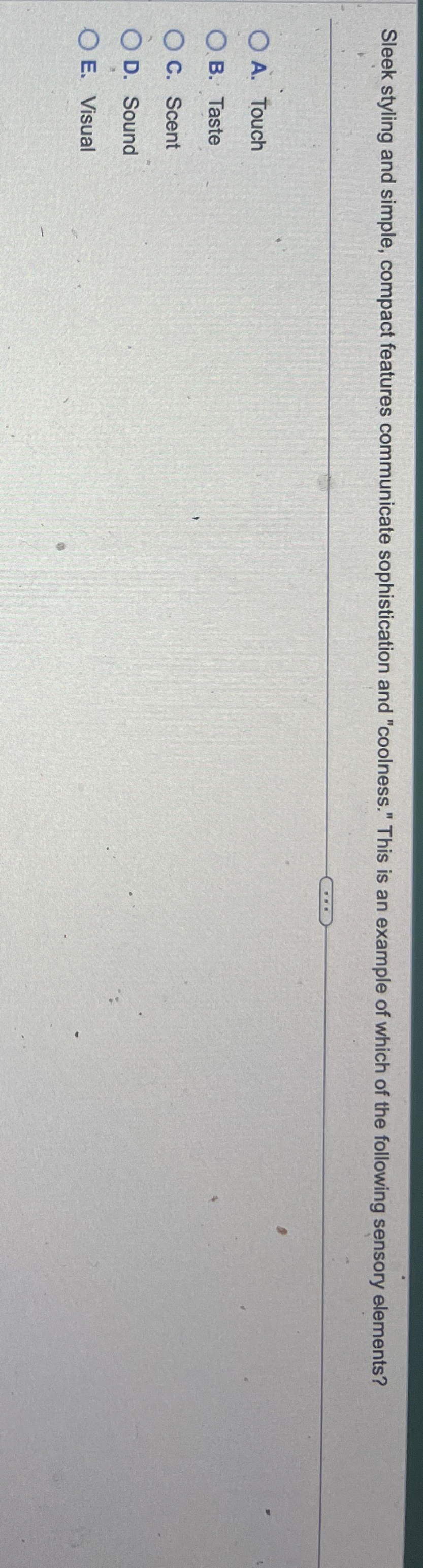  Sleek styling and simple, compact features communicate sophistication and "coolness." This