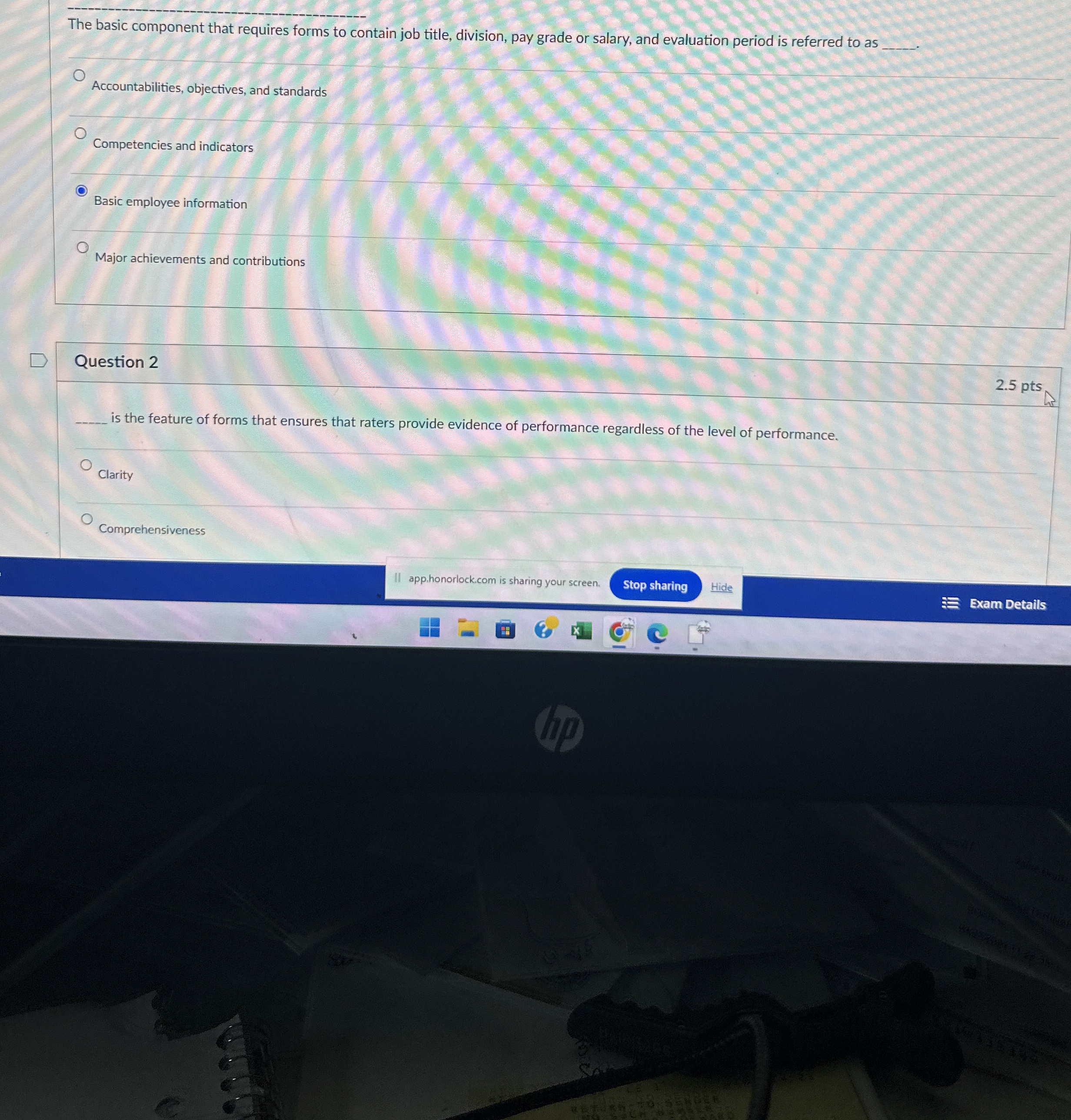  The basic component that requires forms to contain job title, division,