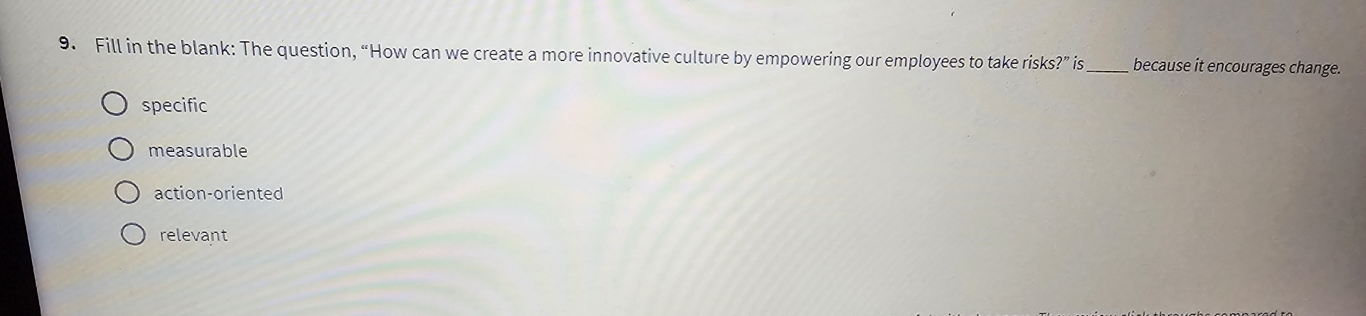  Fill in the blank: The question, "How can we create a