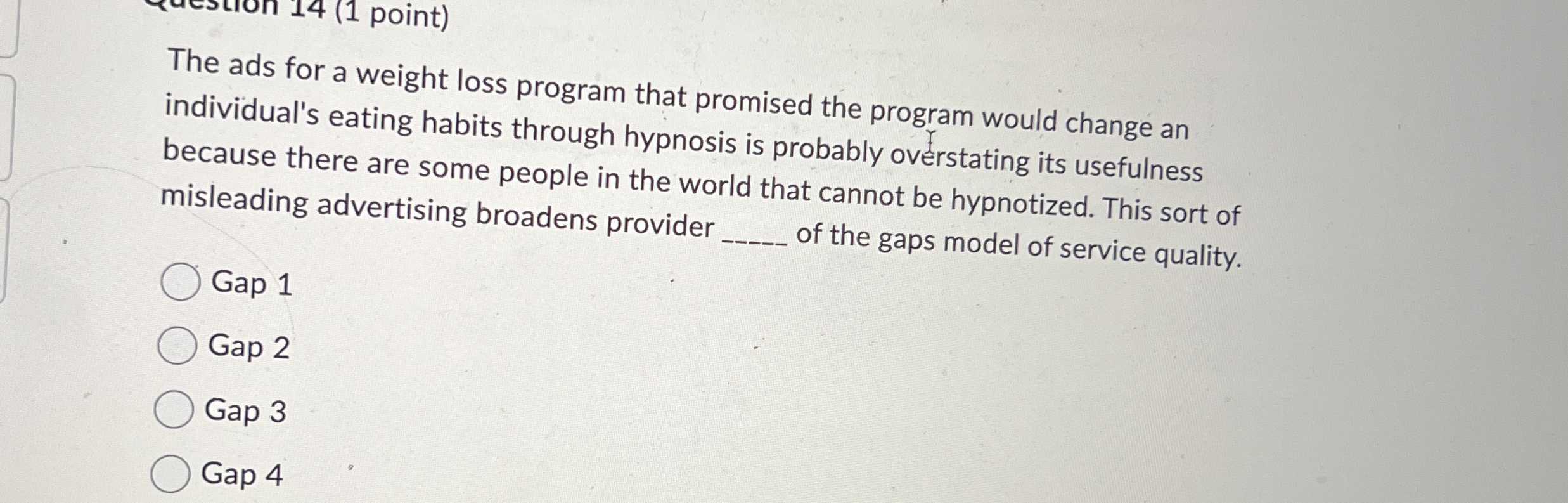 The ads for a weight loss program that promised the program