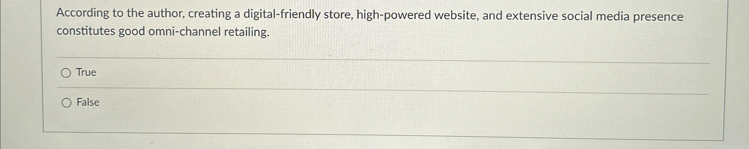 According to the author, creating a digital-friendly store, high-powered website, and