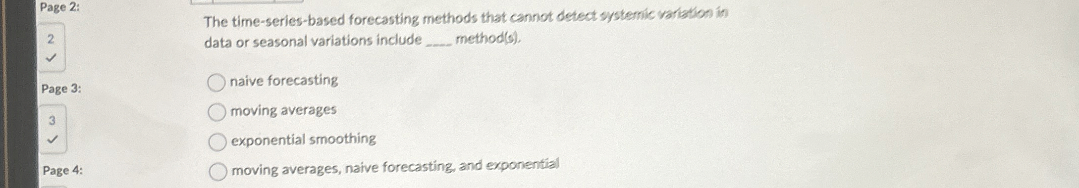  Page 2: 2. The time-series-based forecasting methods that cannot detect systemic