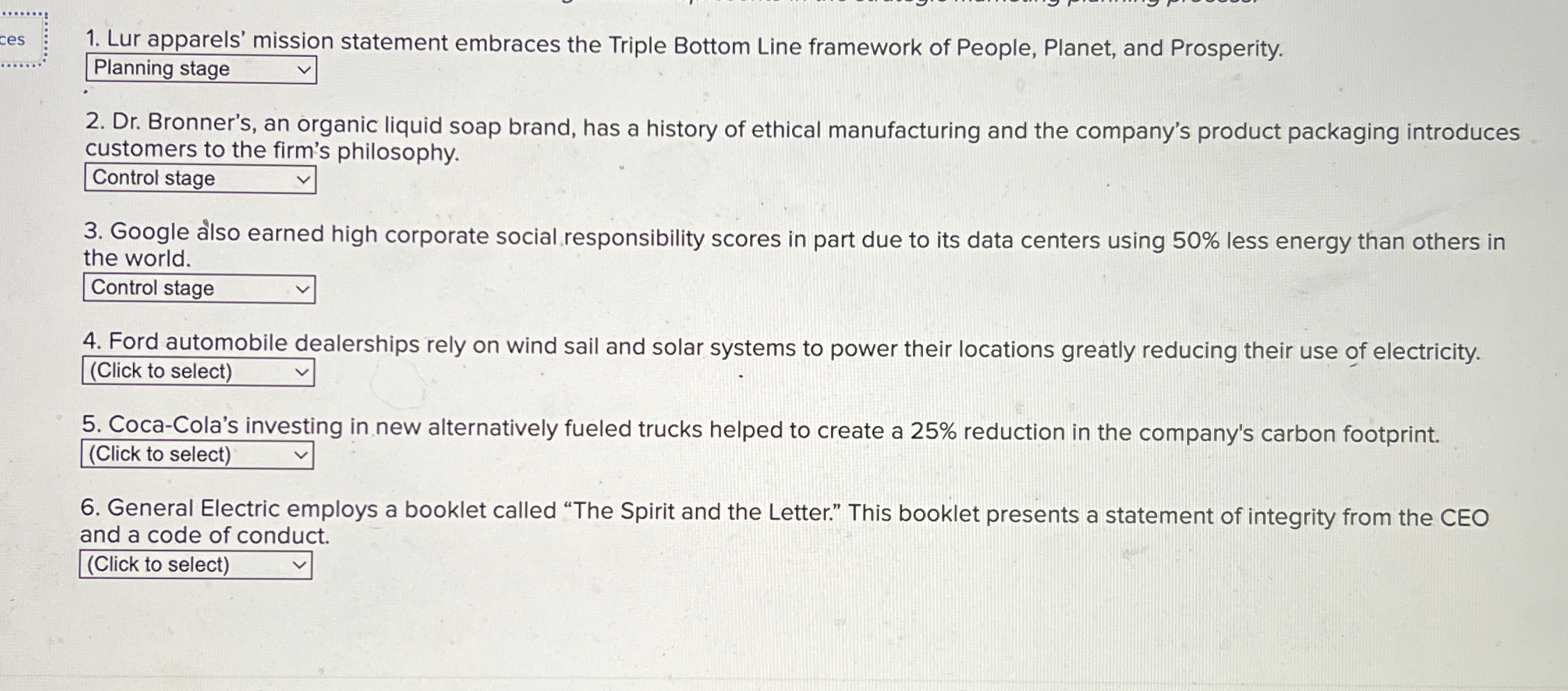  Lur apparels' mission statement embraces the Triple Bottom Line framework of