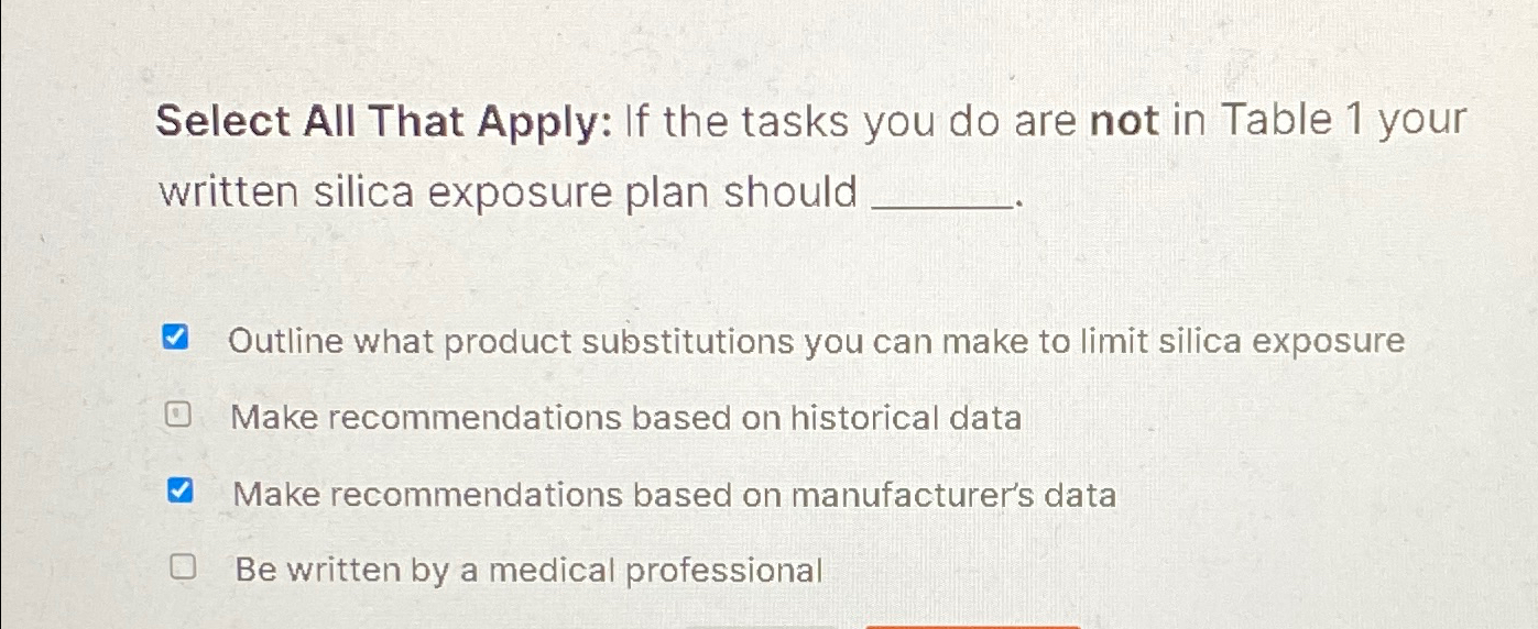  Select All That Apply: If the tasks you do are not