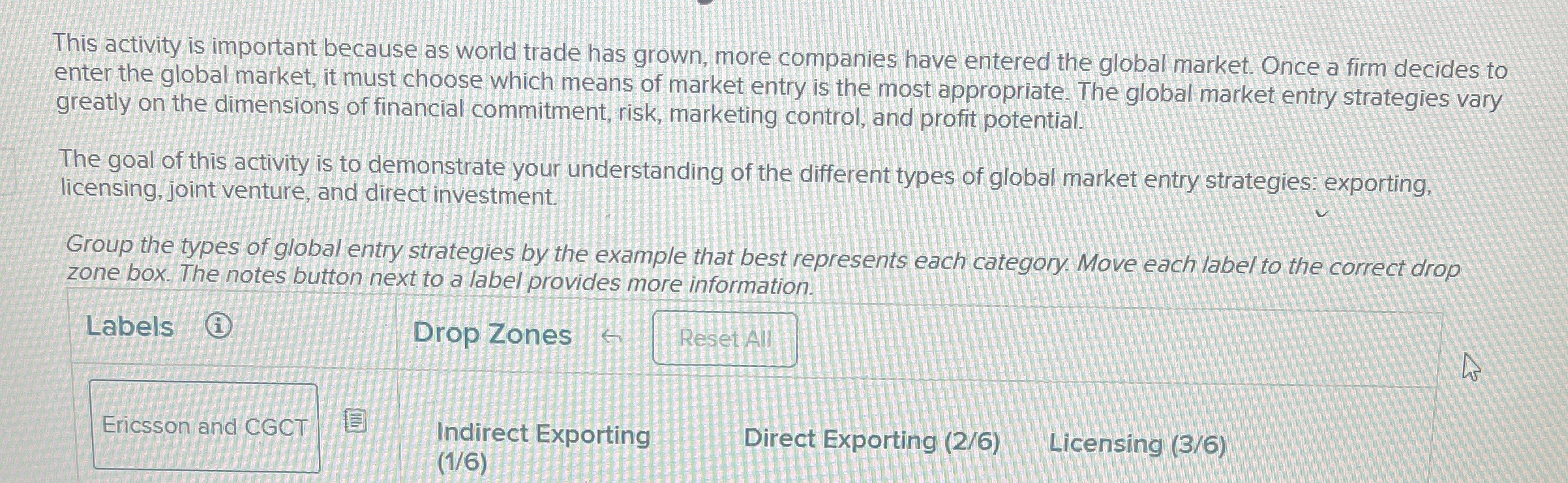  This activity is important because as world trade has grown, more