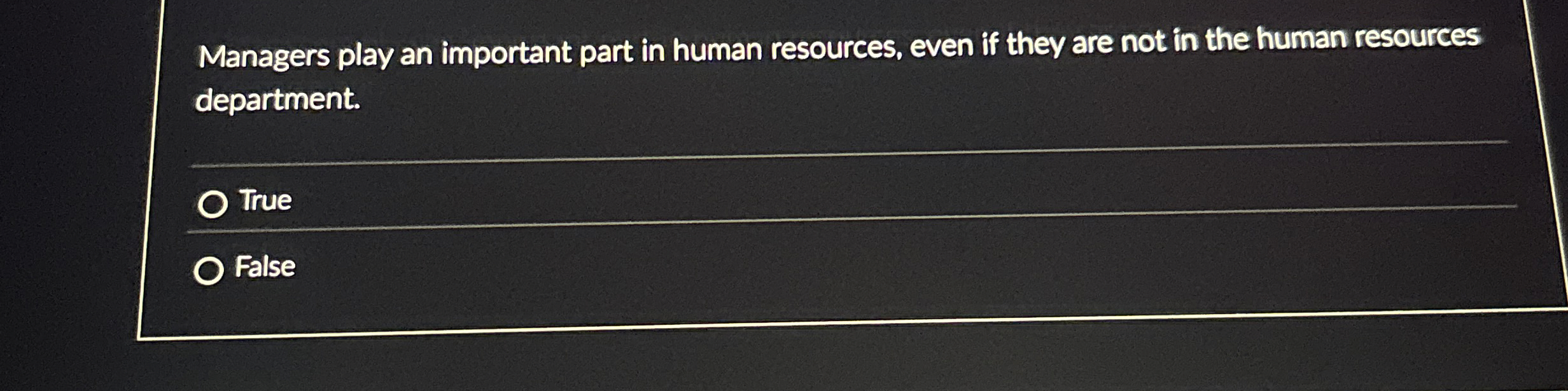  Managers play an important part in human resources, even if they