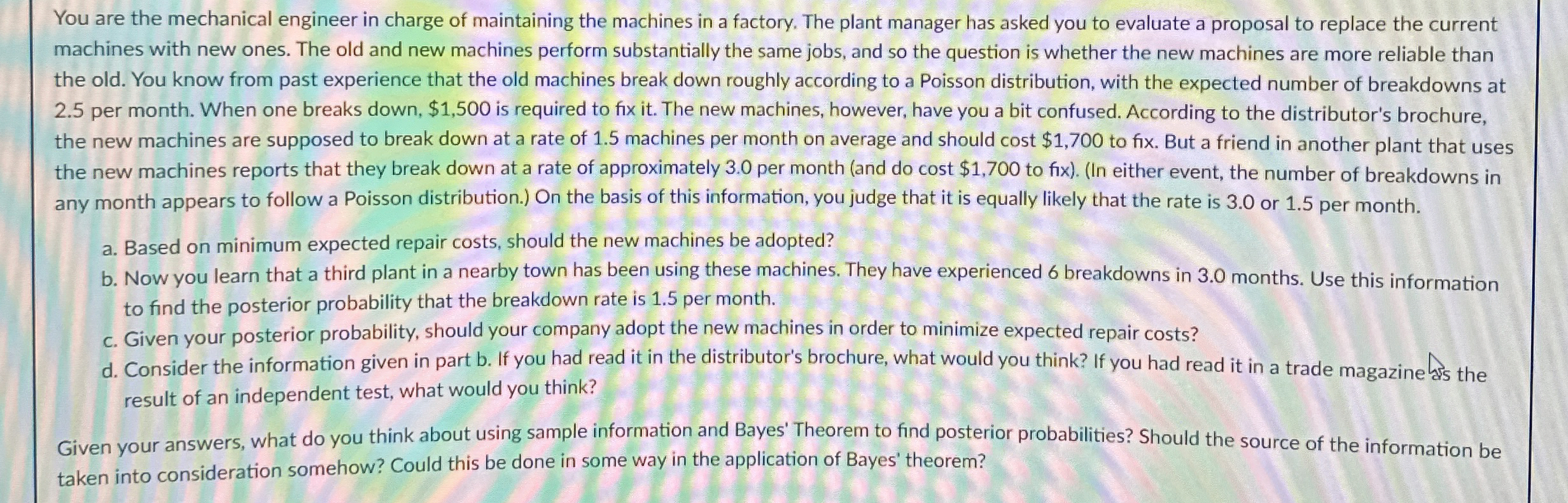  Solve with Excel, show steps and post steps please. 
