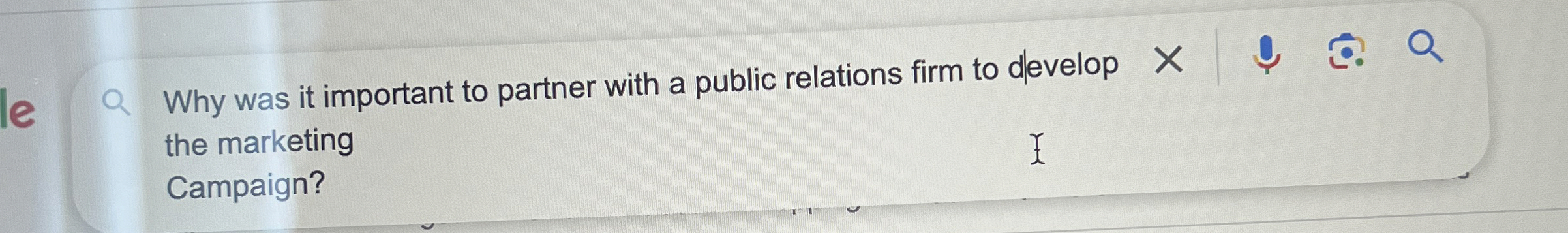  Why was it important to partner with a public relations firm