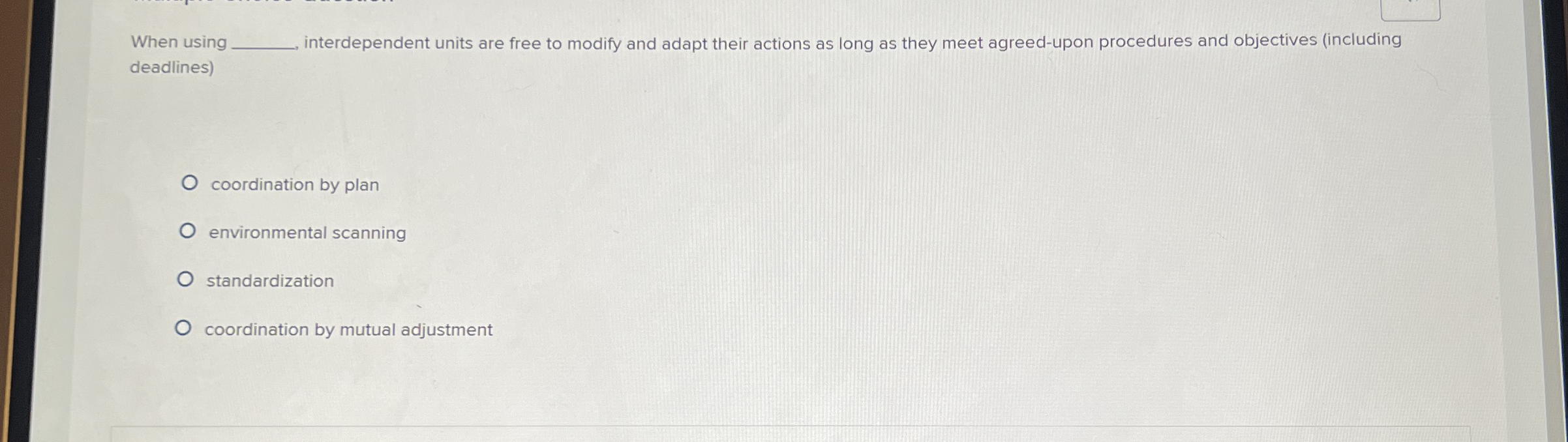  When using q, interdependent units are free to modify and adapt