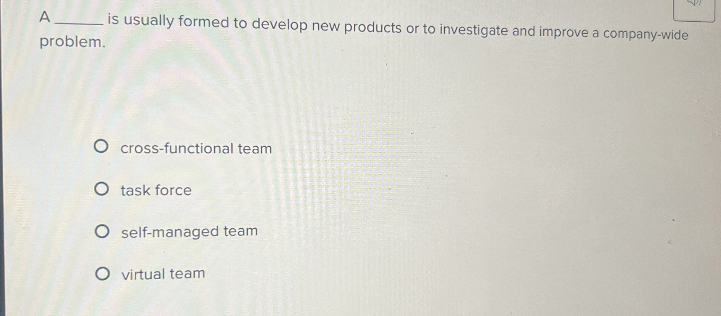  A q, is usually formed to develop new products or to