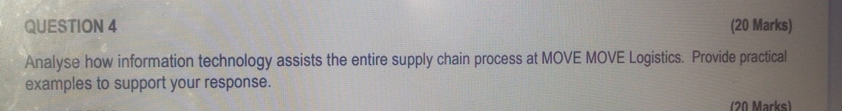  Read the scenario below and answer ALL FIVE (5) questions that